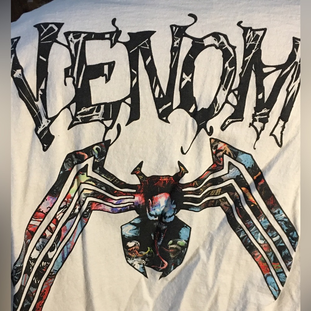 White Marvel Venom T-Shirt